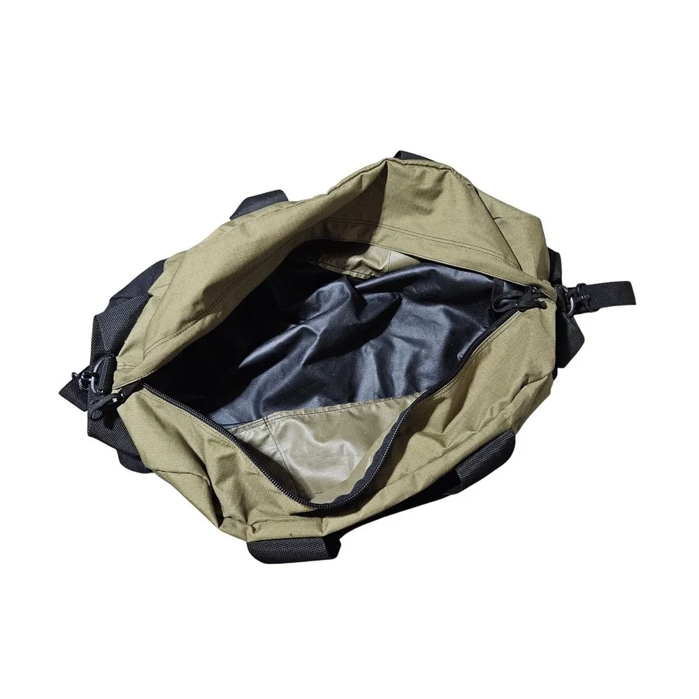 Vintage Cabelas Handled Fishing Hunting Ammunition Duffel Bag Pack Olive‎ Green